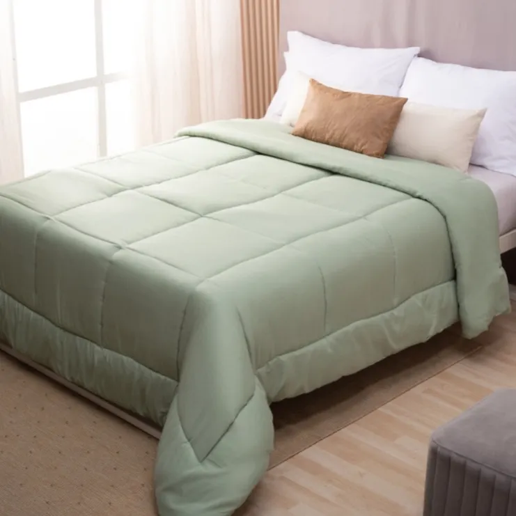 ACOLCHADO 2 1/2 PL FULL CASABLANCA LISO LINEA ORO VERDE