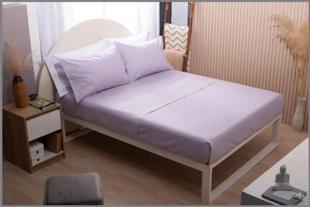 SABANAS 2 1/2 PL CASABLANCA ORO 150 HILOS LISO LILA (0232)