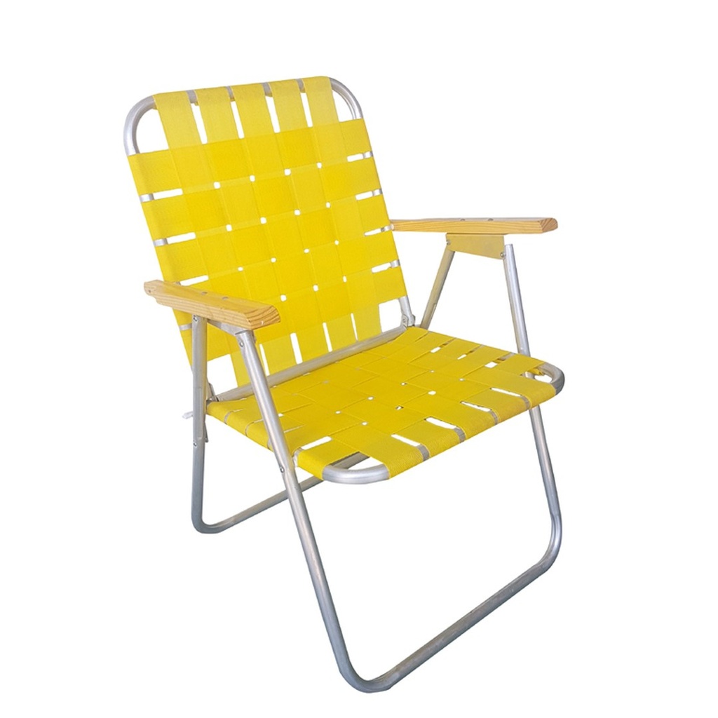 SILLON DE ALUMINIO PLEGABLE CON CINTAS