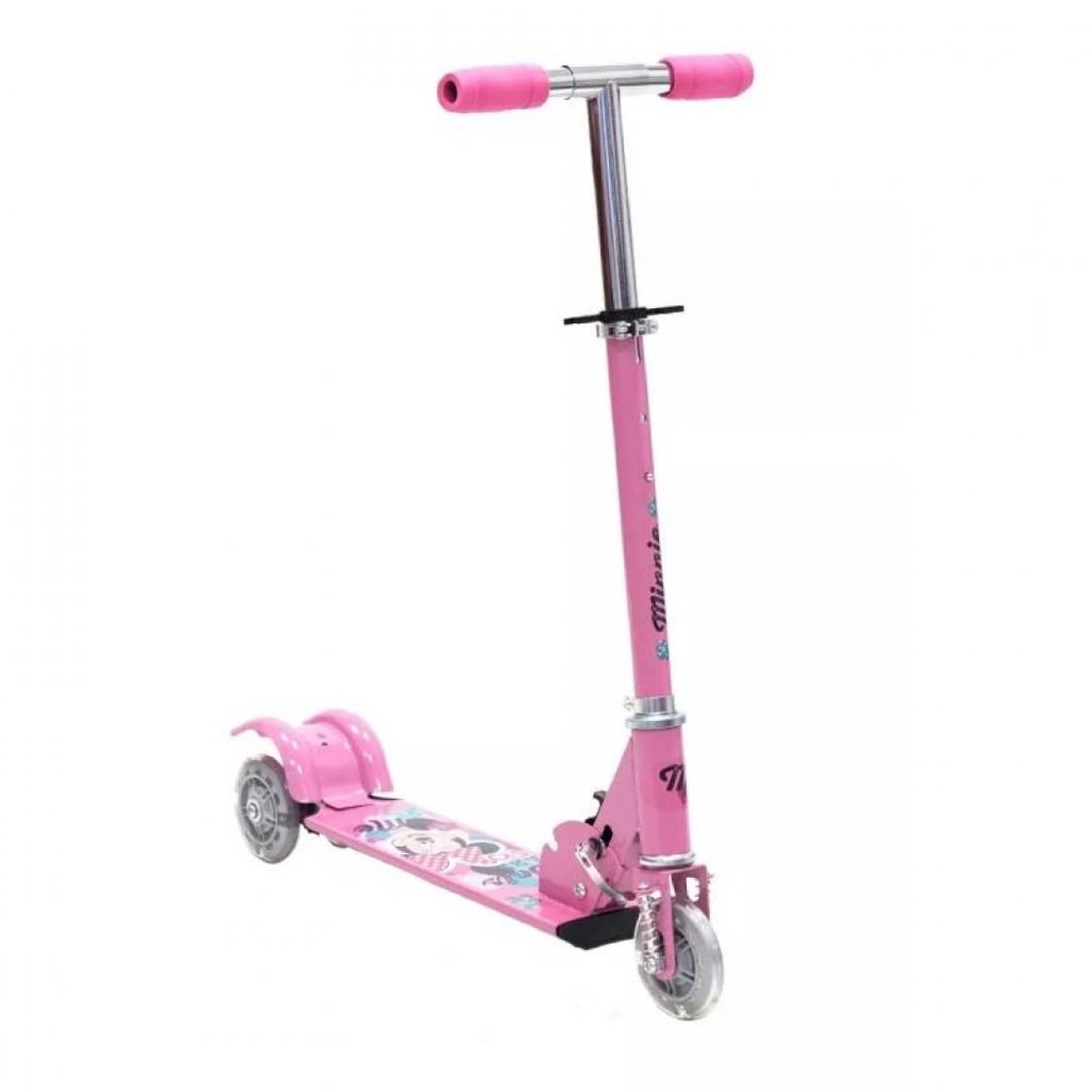 MONOPATIN DENCAR DISNEY MINNIE 3 RUEDAS CON LUCES ROSA (177335)